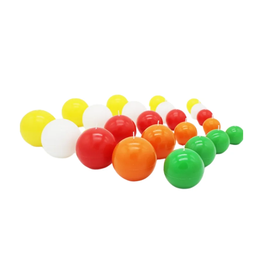 Hot Selling Cheap Unscented Colored Round Ball Shaped Pillar Candles in Different Candles