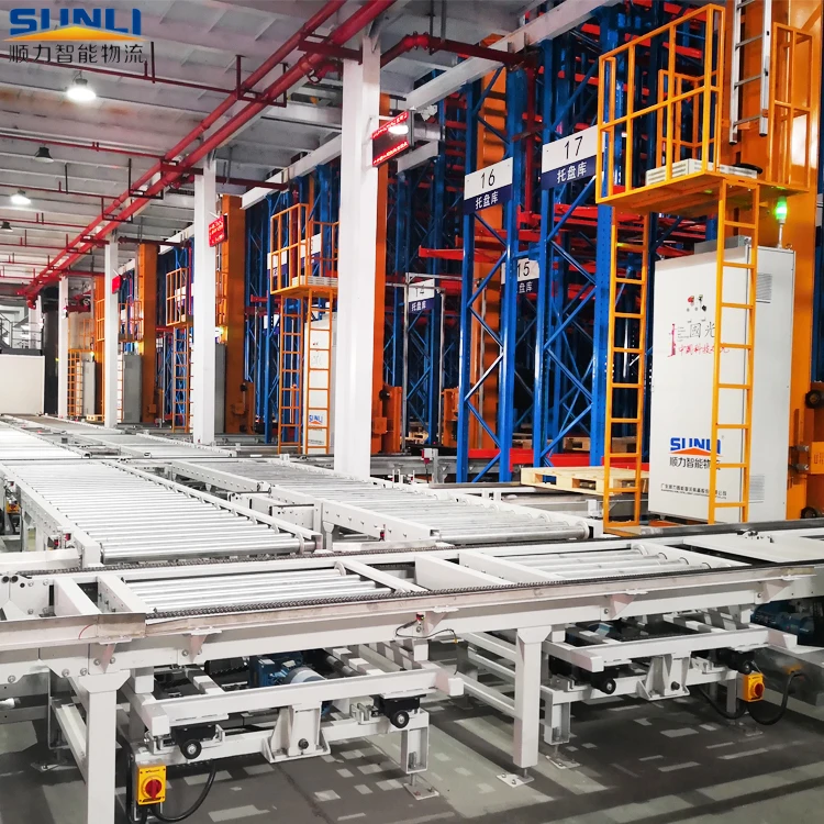 Automated AS&RS Pallet Storage Racks warehouse rack automatic Storage System Steel Q235B/LIAN Steel RAL System SL-AS004