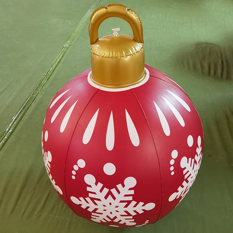 Direct Manufacturer Sales 2022 New Year Gift Xmas Pvc largest 60cm Inflatable Christmas Ball
