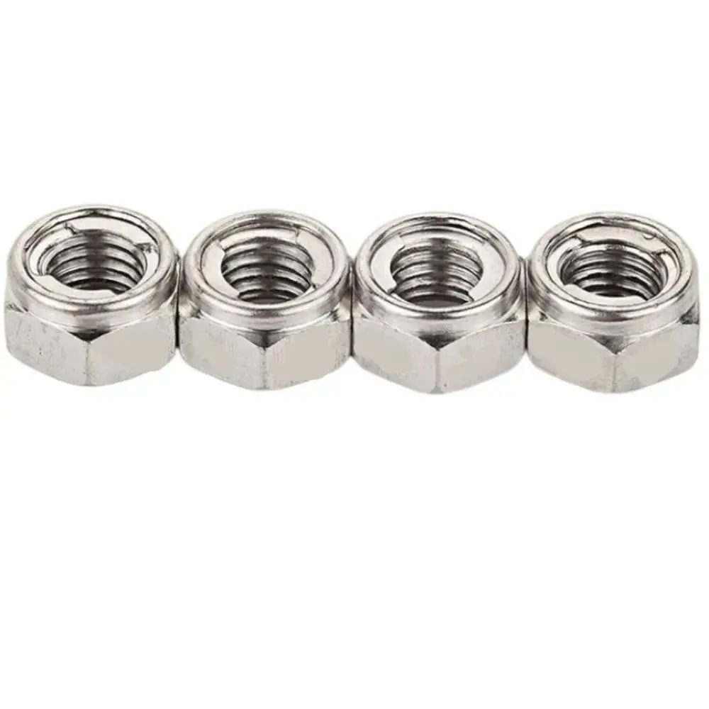 Wholesale Hexagon Head Lock M3 M6 M8 M10 Stainless Steel Material Knurled Profile Elastic Nut