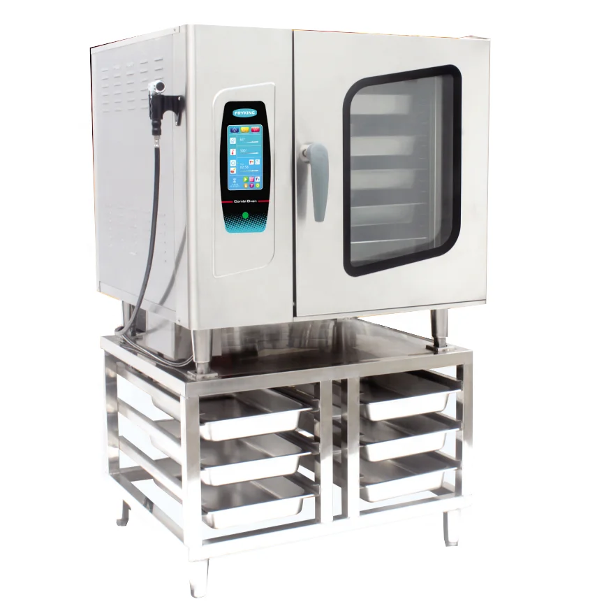 Commercial Microcomputer automatic program controlled Multifunctional Electric Steamer Convection Oven