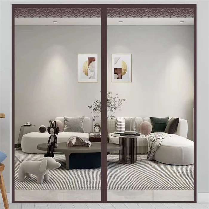 Shandong manufacturer Magnets door curtain  Fly Anti Mosquito Magnetic Soft Screen door curtain