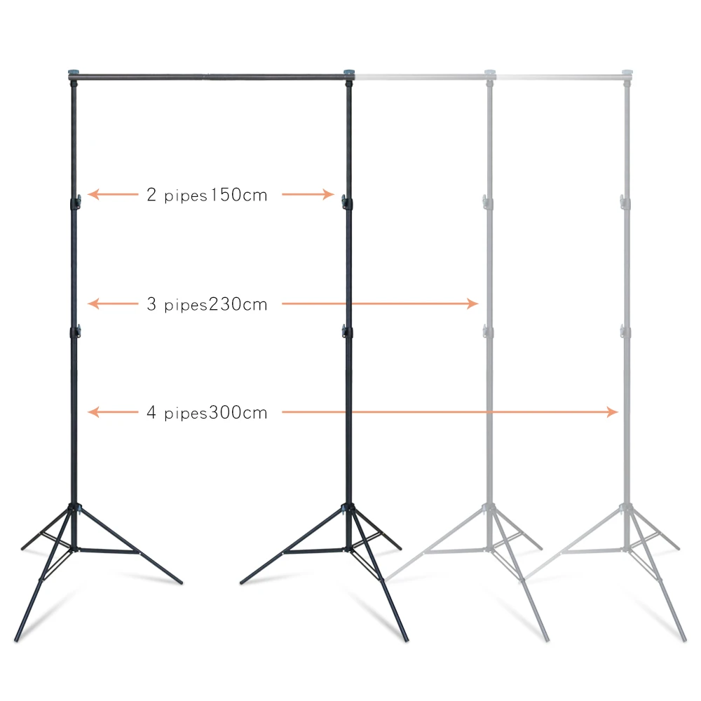 Larger Sturdy 2x3m Background Support Kit Stand Background Studio Photography Backdrop  Background Stand  Holder