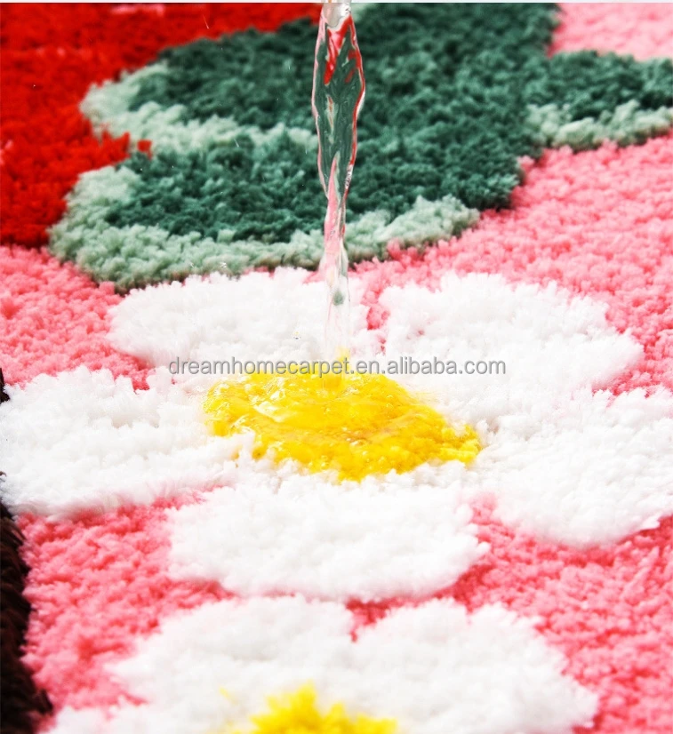 Cartoon Home Bath Mat Soft Super Absorbent Bathroom Mats Non-Slip Kids Room Cute Decoration Doormat Kitchen Floor Rugs Rabbit