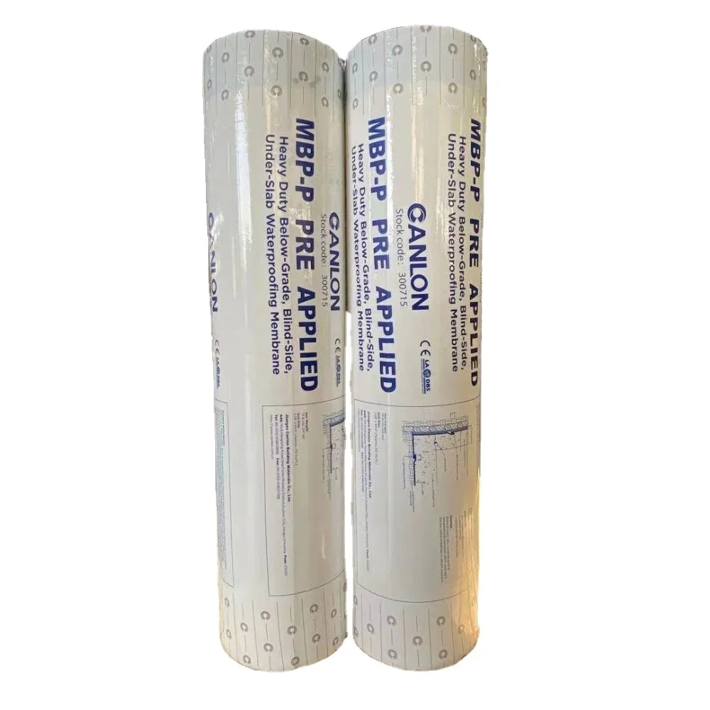 HDPE Basement Waterproofing Membrane Sheet Ce/larr/methane/radon Test Hot Sale Waterproof Modern Underground Basement Mbp-pro