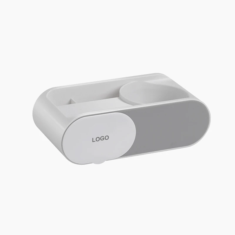 Baolong Factory Hanging Hair Dryer Rack Sub Bathroom Toilet Rack Storage Free Punching Wall Hanging Air Tube Rack