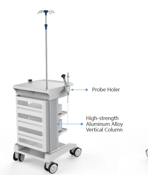 Medical Cart Manufacturer Double Column Design Support Odm/oem Iv Stand Endoscope Cart