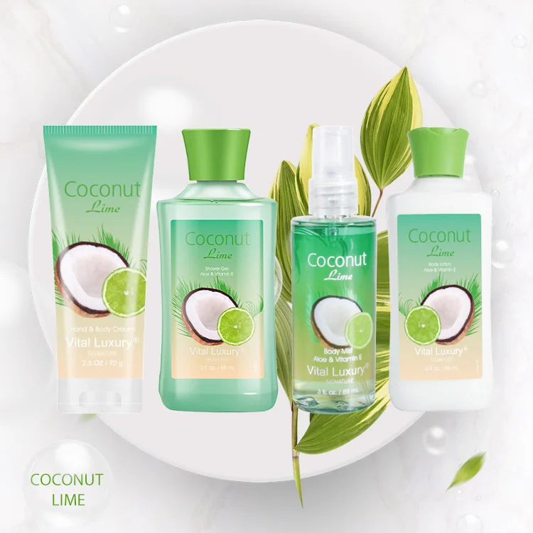 Gift Box Packaging Skin Moisturizing Body Lotion And Shower Gel Spa Bath Gift Set