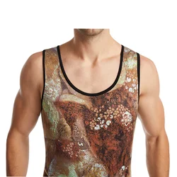 Vest Style Short Sleeve 3mm 5mm 7mm Neoprene Surfing Snorkeling Men New Fashion Camouflage Back Zip Wetsuit  Neoprene Sbr Scr Cr