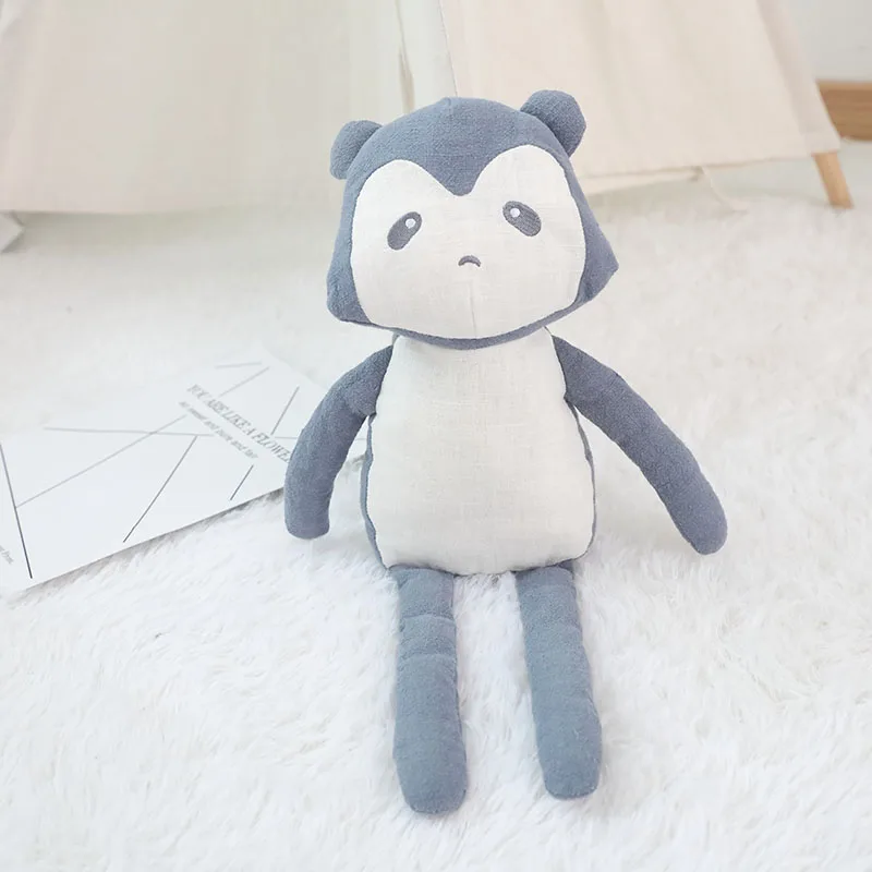 
Factory direct sale stuffed fox monkey moose raccoon stuffed plush forest animals toy 