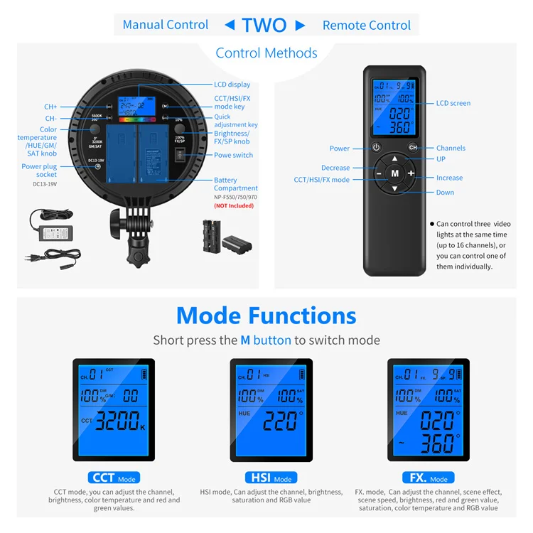 3 Pack RGB LED Photo Shoot Light Soft Box Lighting Kit with Photo Studio Accessories