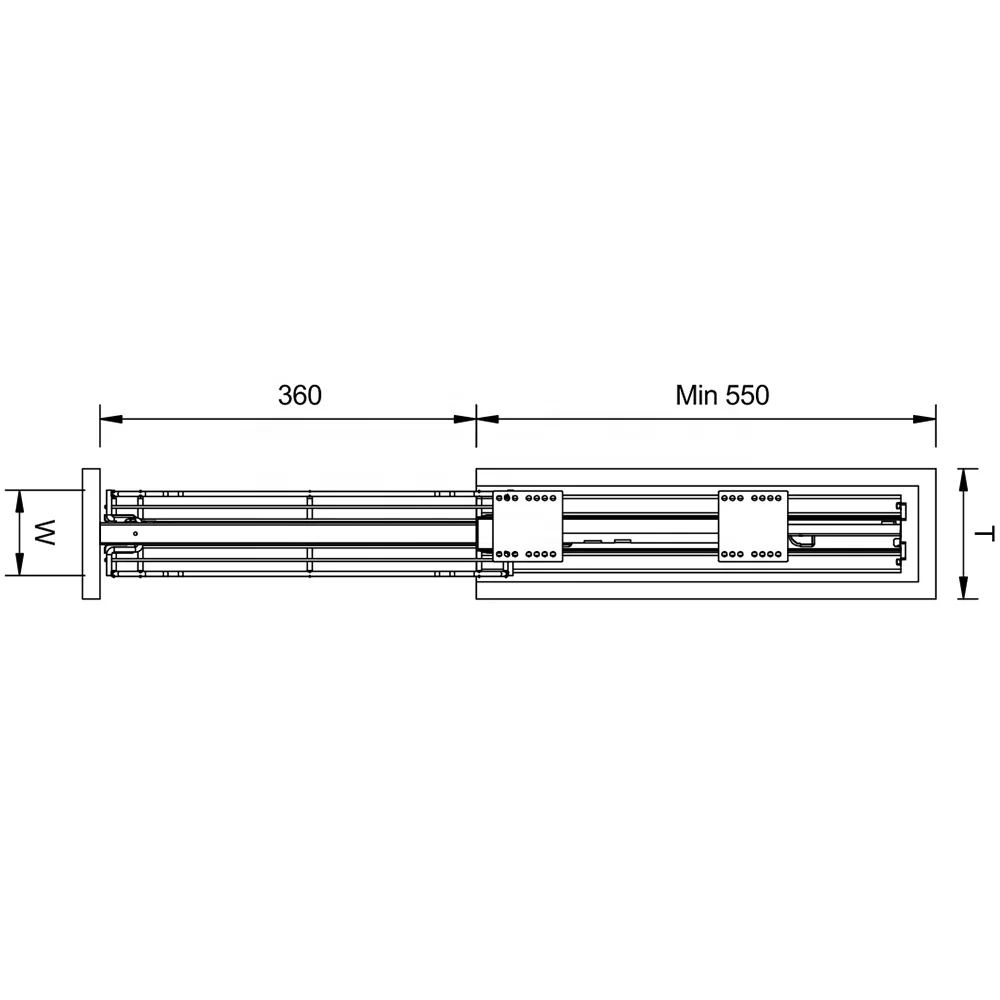 For kitchen cabinet metal tall larder pull-out pullout pantry unit tandem cupboard hardware sliding slide pull out wire baskets