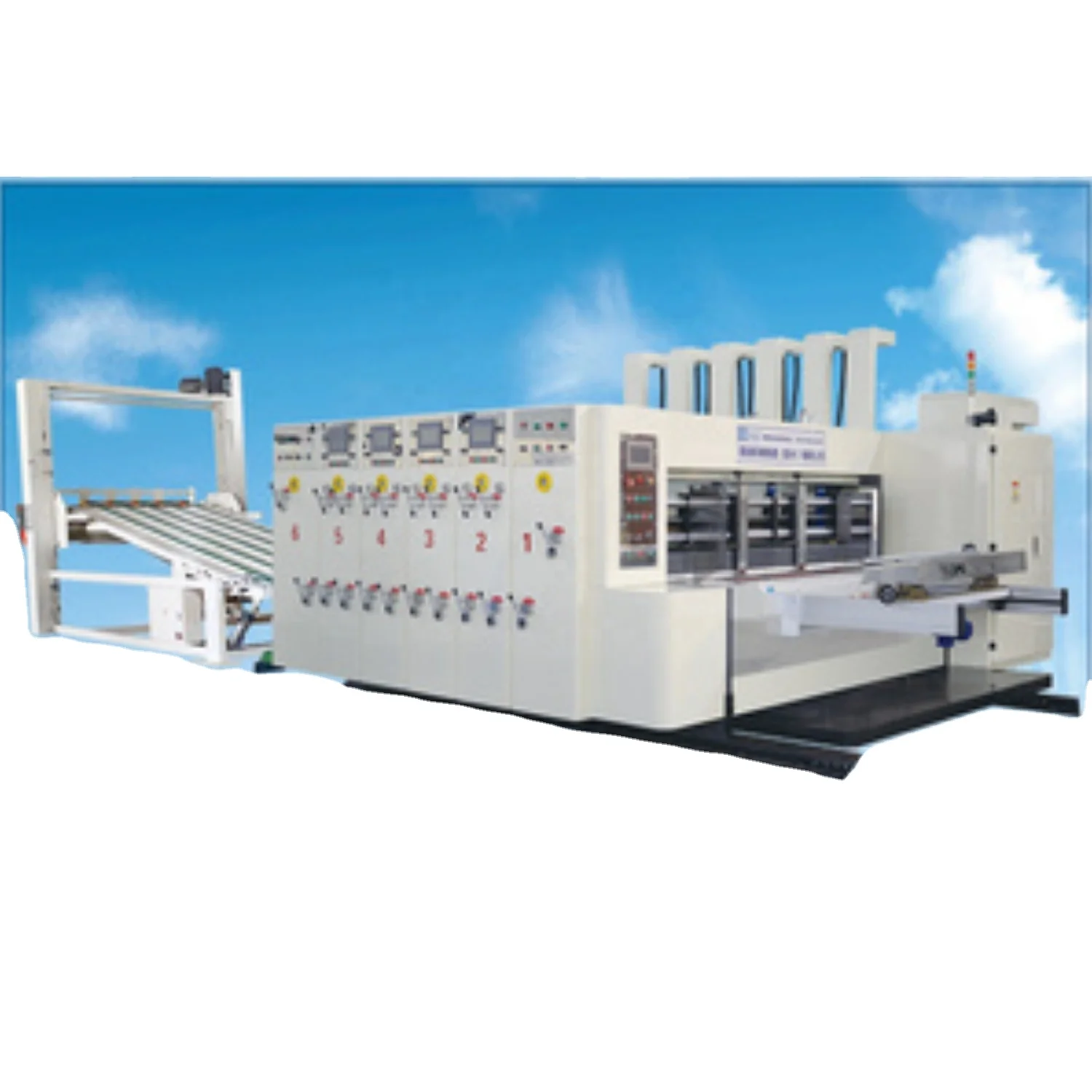 
GYK-920 high speed ink corrugated paper printing division pressure corner cutting and ink slot die-cutting machine 