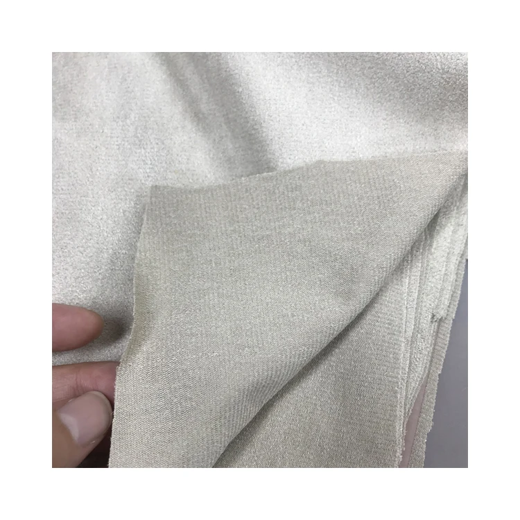 Hot Sale  High Quality 100%Polyester 180gsm knitted Faux Deer Suede Inelastic Solid Color Fabric For Shose And Jacket