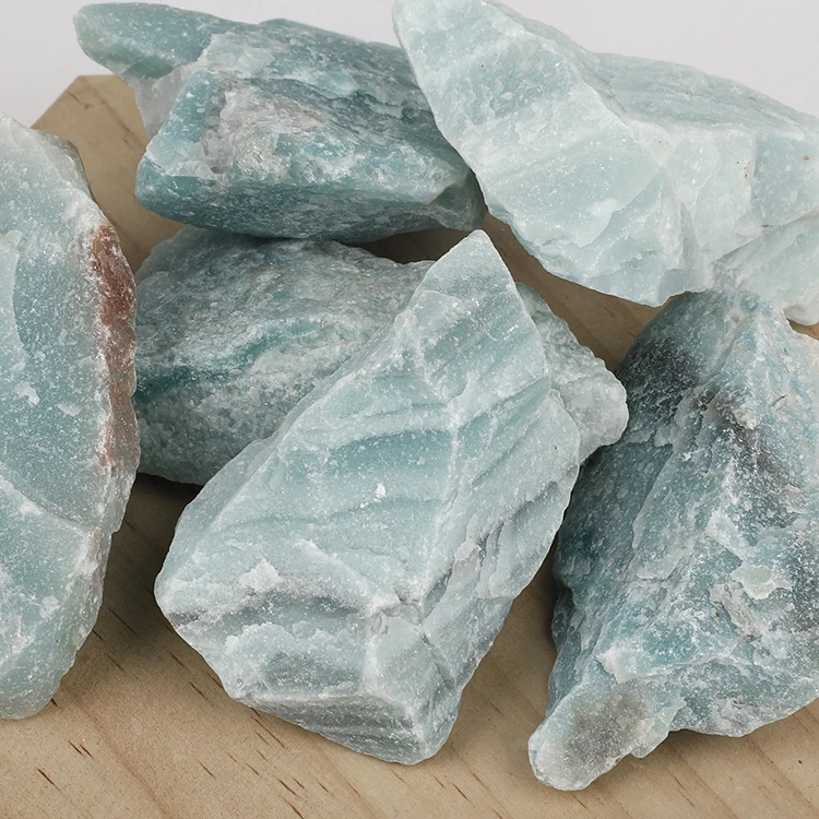 Natural Raw Rough Unpolished Amazonite Stone for Collection and Decoration