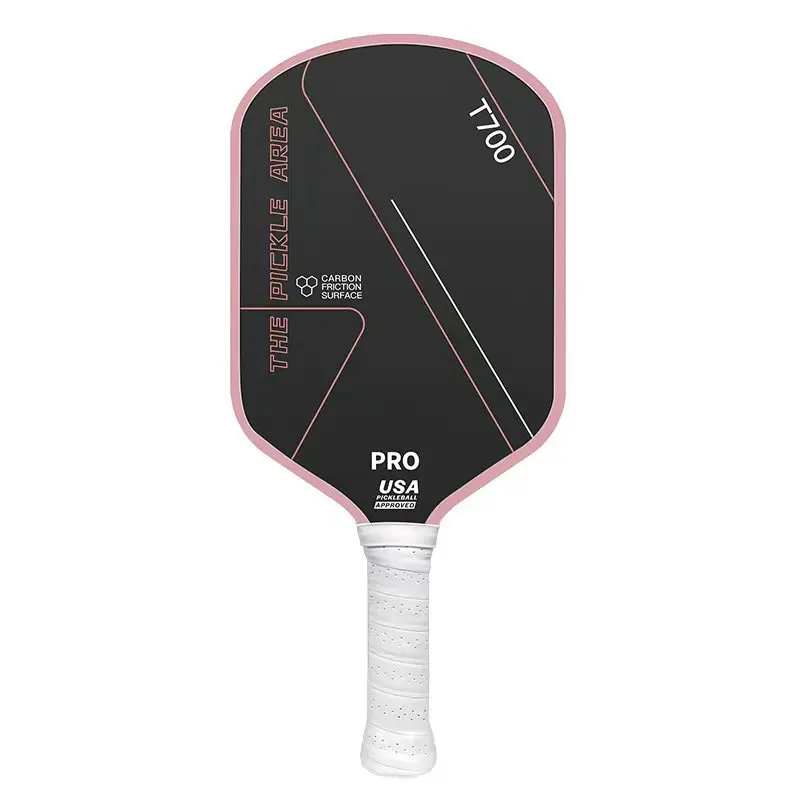 Wholesale cheap toray t700 pickleball paddle 16mm Thickness carbon fiber pink edge guard joola pickleball paddle 3s rackets