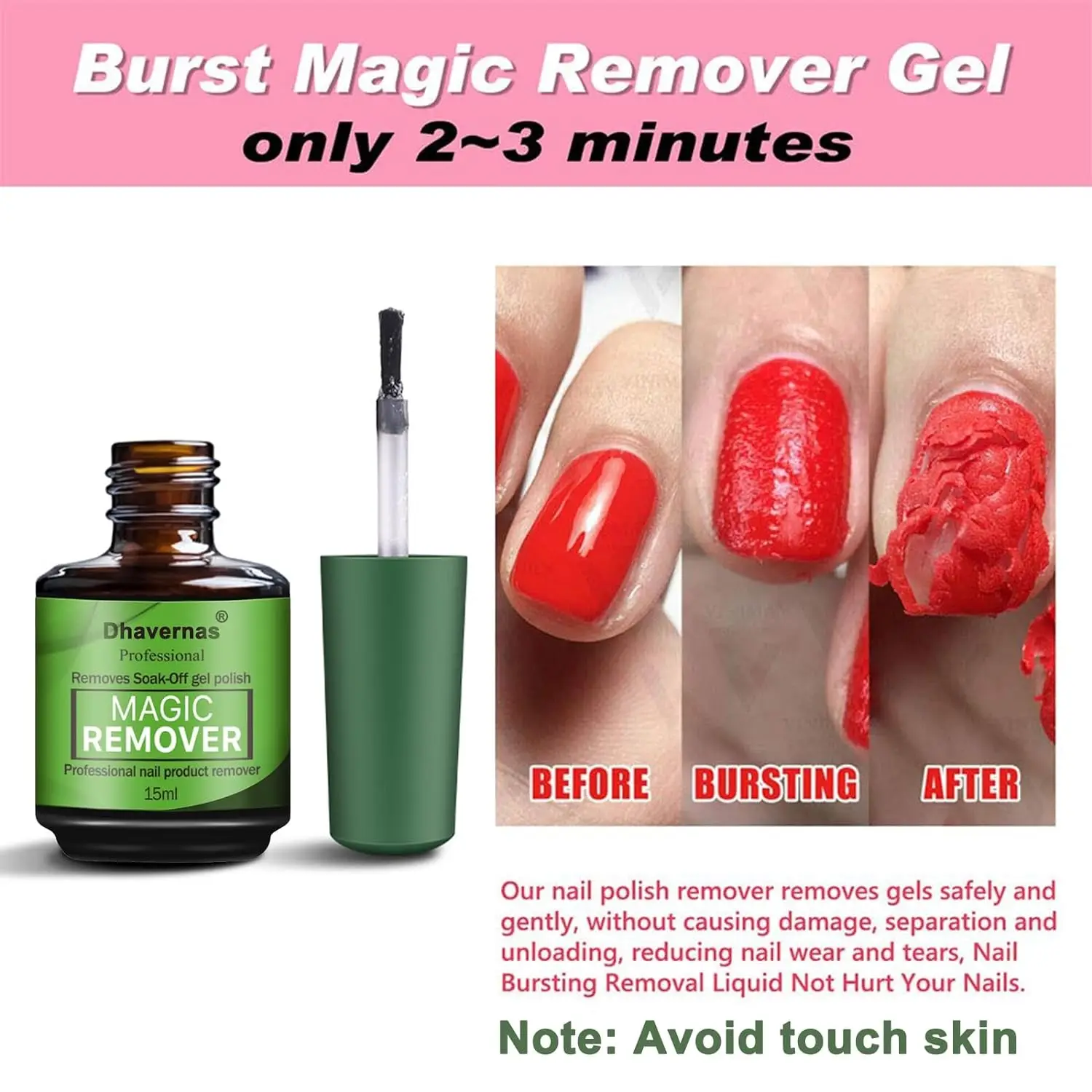 Factory  Nail chicken Magic Magic Nail cleaner Gel 15 ml Liquid outbreak Explosion Remove the nail glue