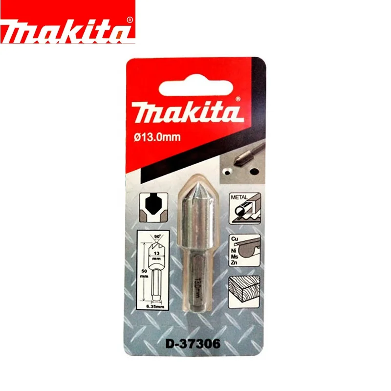 Оригинальное сверло Makita из быстрорежущей стали меди алюминия с шестигранным хвостовиком для снятия фаски отверстий отличная производительность