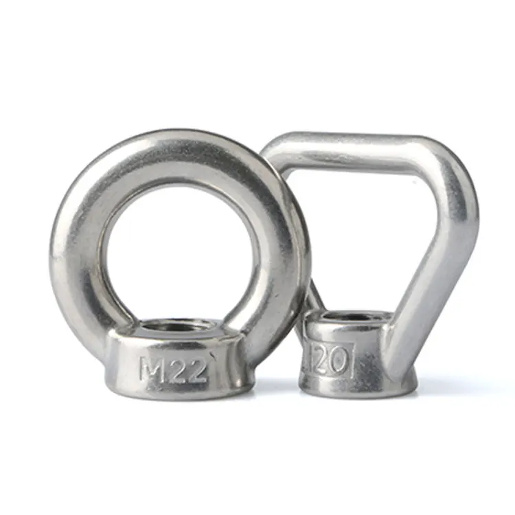 stainless steel aluminum hot dip galvanized eye hook nut m16 m5 m3 fastener components for Manufacturing machinery