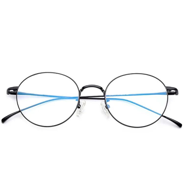 Ultralight Fashion Beta Titanium Memory Optical Frames Vintage Round Women Men Optical Eyeglasses Spectacle Frames 2019