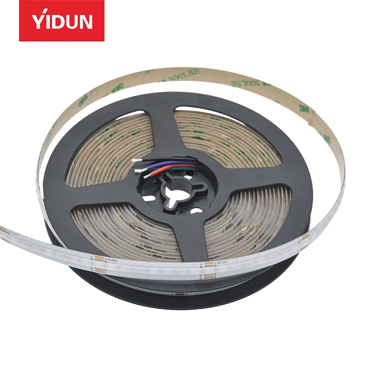 YIDUN 24 В 15 Вт RGB COB световая лента диммер жанр с 480 бусинами светодиодные полосы для домашнего декора