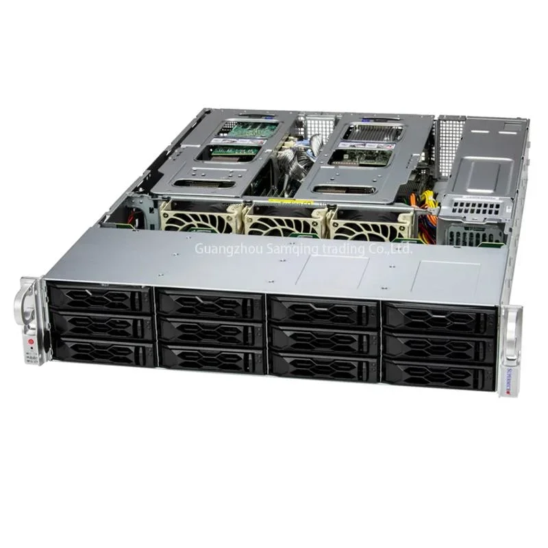 Supermicro Sys-621c-Tn12r 2u Custom Server/Intel Xeon 6411V CPU/128g RAM/2X10GB Nc/Dpu