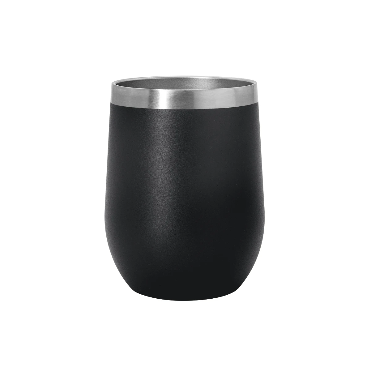 Горячее предложение без бпа из нержавеющей стали стакан 12 oz яйцевидной формы винный пива чашки порошковой краской бутылка для воды с двойной стенкой Питьевая чашка