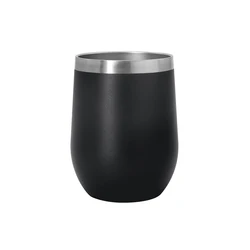 Hot BPA Free stainless steel tumbler 12 oz egg shape wine beer tumbler cups powder paint double wall water bottle drinking cup