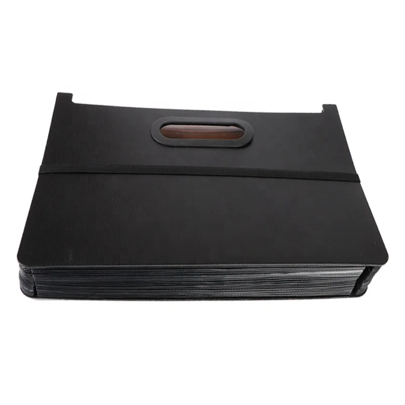 Large Capacity A4 Black Office 24 Pockets Organ Bag documents  bag