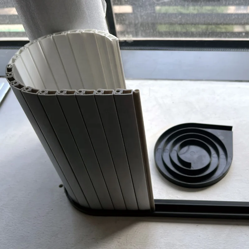 Flexible DIY cupboard ABS door roll shutter rv cabinet tambour slat Rv shower room removal door Rv camper shower door