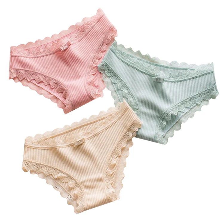 OEM/ODM Acceptable Wholesale Cheap Price Stock Lot Bulk Shorts Panties Stock Briefs Cotton Lace Women Underwear Mixed