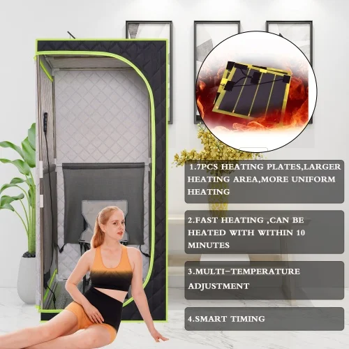 Portable Infrared Sauna Room Relax Deluxe Far Infrared Indoor Sauna Room Portable Beauty Spa Full Size Sauna Tent Infrared