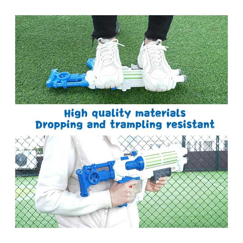 2022 new design  hight  pressure 350ML big water gun air spray water pumping gun for kids gift