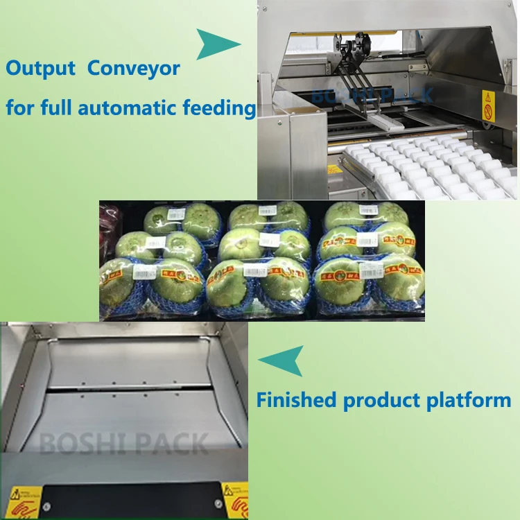 Sea food sushi frozen meat package machine fruit packaging foods strech film cling wrap