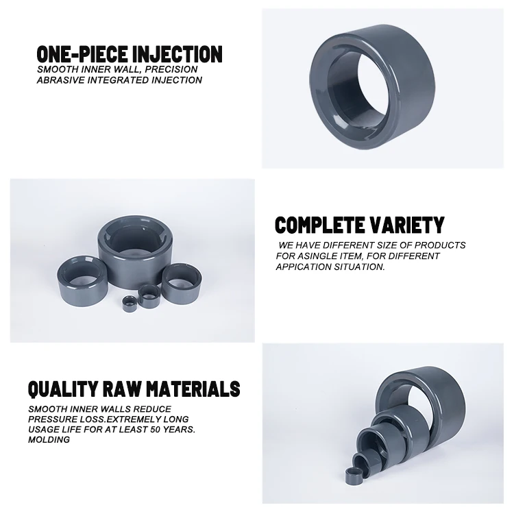 The factory wholesale plumbing materials custom PVC  high quality plastic Names Of PVC CPVC UPVC list of pvc pipe fittings