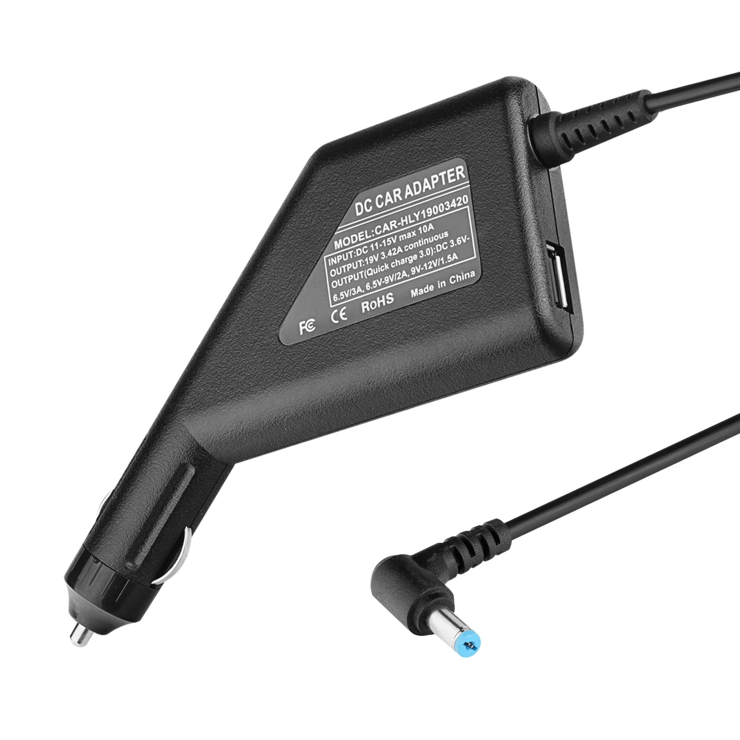 Car charger for notebook 65W 19V 3.42A 5.5*1.7mm for Acer laptop car charger