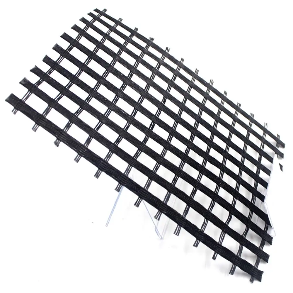 PVC coated polyester PET geogrid 200-30kN