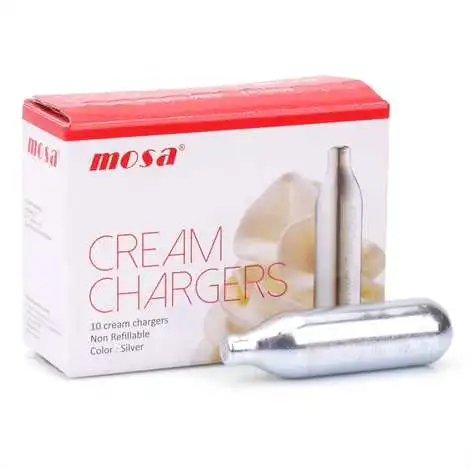 Whipped Cream Chargers Mosa (8g) Boxes of 10 24 50 Hot Selling Asia