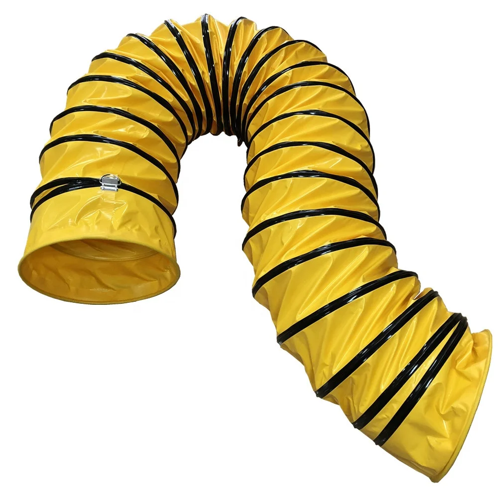 ventilation system using fireproof waterproof uv resistant 12 inch flexible hose