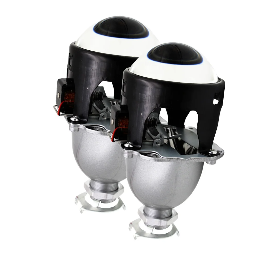 TAOCHIS Car Head light 2.5 inch Mini HID Bi-xenon Projector Lens universal Auto head lamp with high low beam H1 Xenon Bulbs