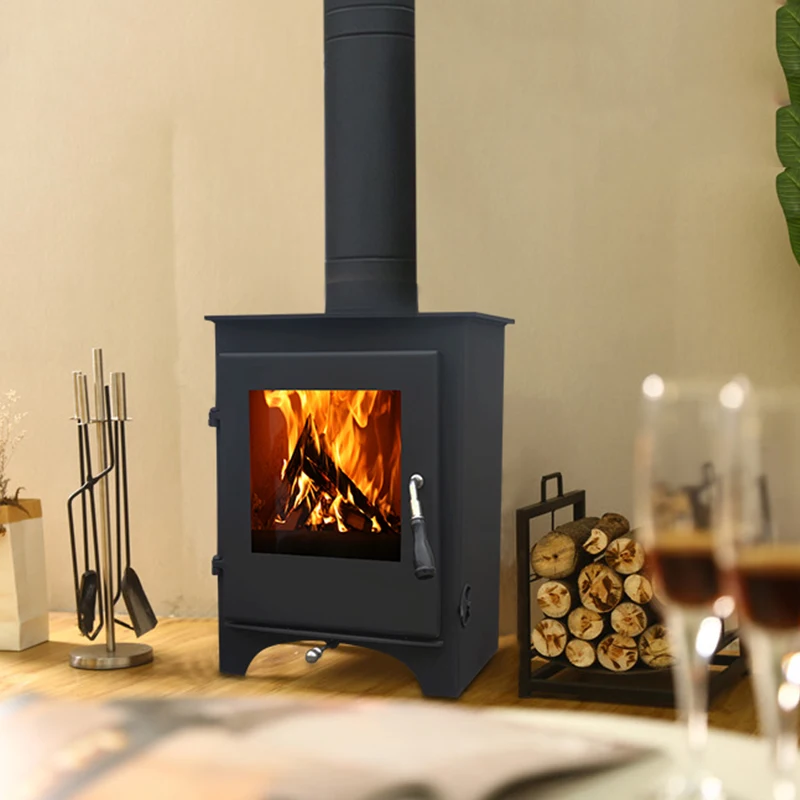 Modern indoor firewood heating cold rolled steel wood burning fireplace