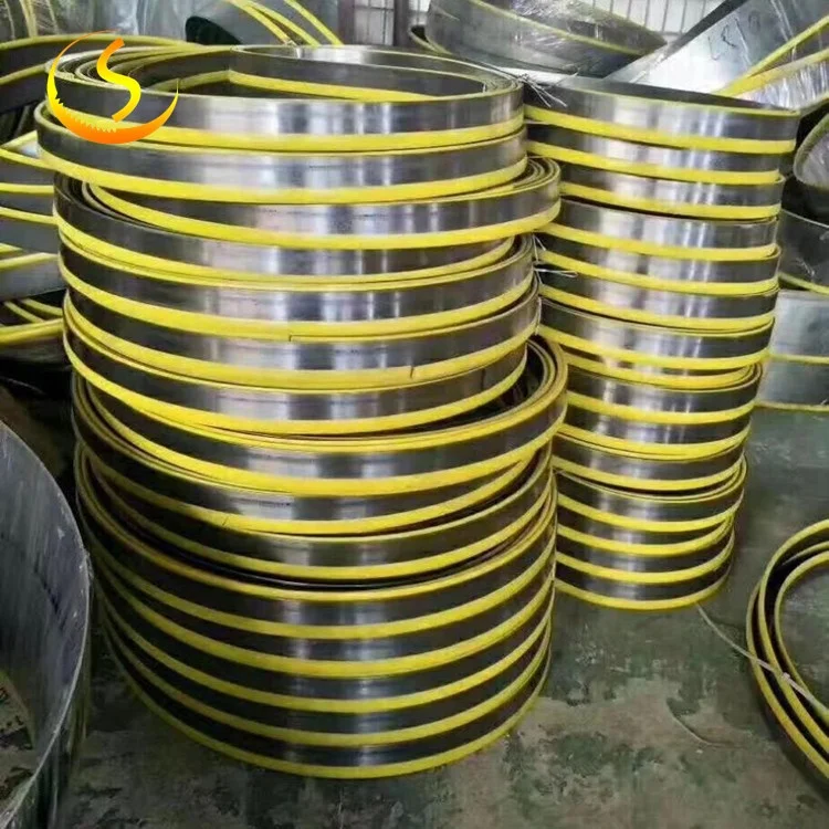 band saw blade for wood with hardened teeth coils