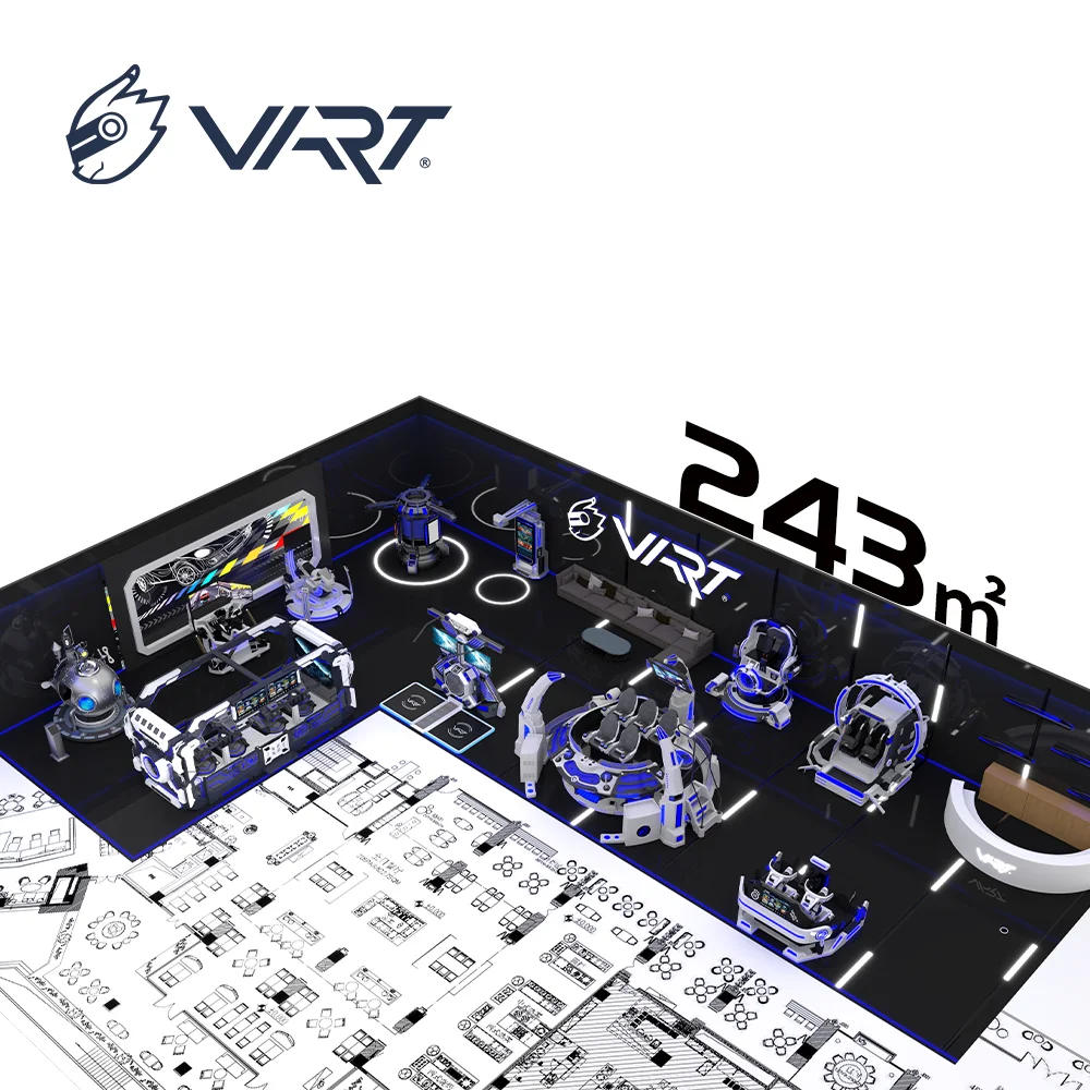 VART vr motion gaming arena simulator for shopping malls
