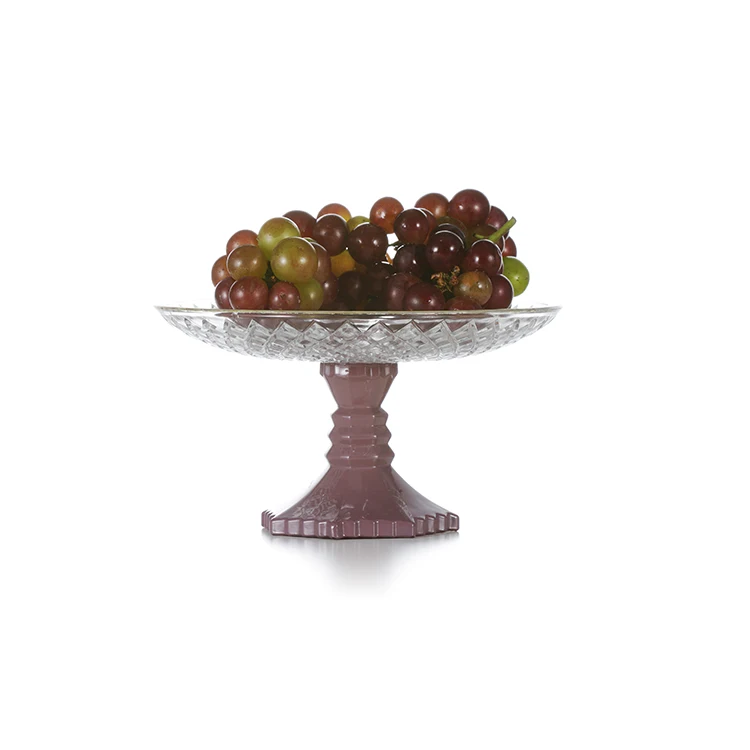 European and American style desktop crystal glass fruit tray for Home Decor