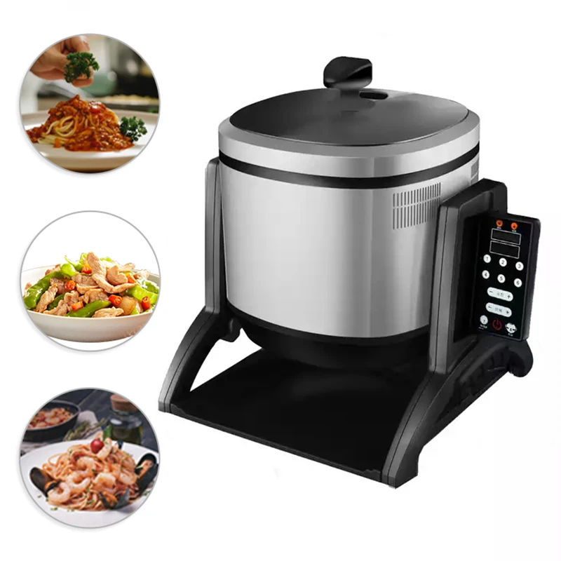 Custom 3200w Non-Stick Intelligent Food Cooker Electric Convenient Knob Switch Robot Fried Rice Fast Food Machine