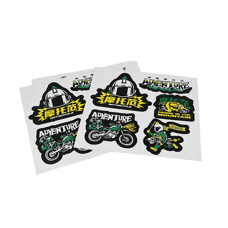 Печать высокого качества пользовательская форма виниловые поцелуй вырезанные наклейки для мотоцикла