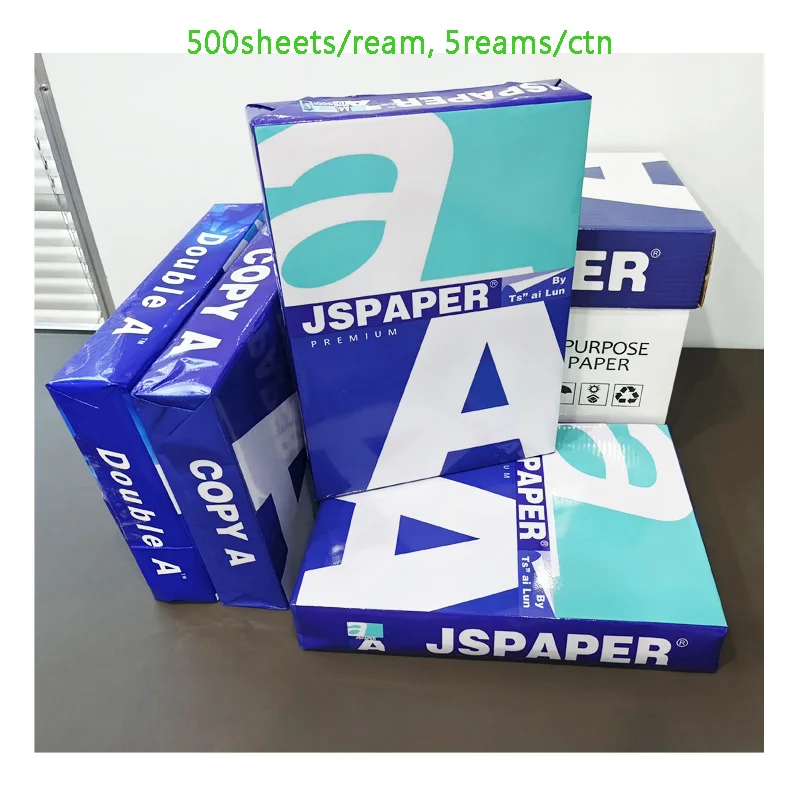 OEM ISO9001 Grade a Printing Ream Paper A4 500 Sheets 80gsm 75gsm Double Draft Copy Plain Paper Ream Office Supplies in China