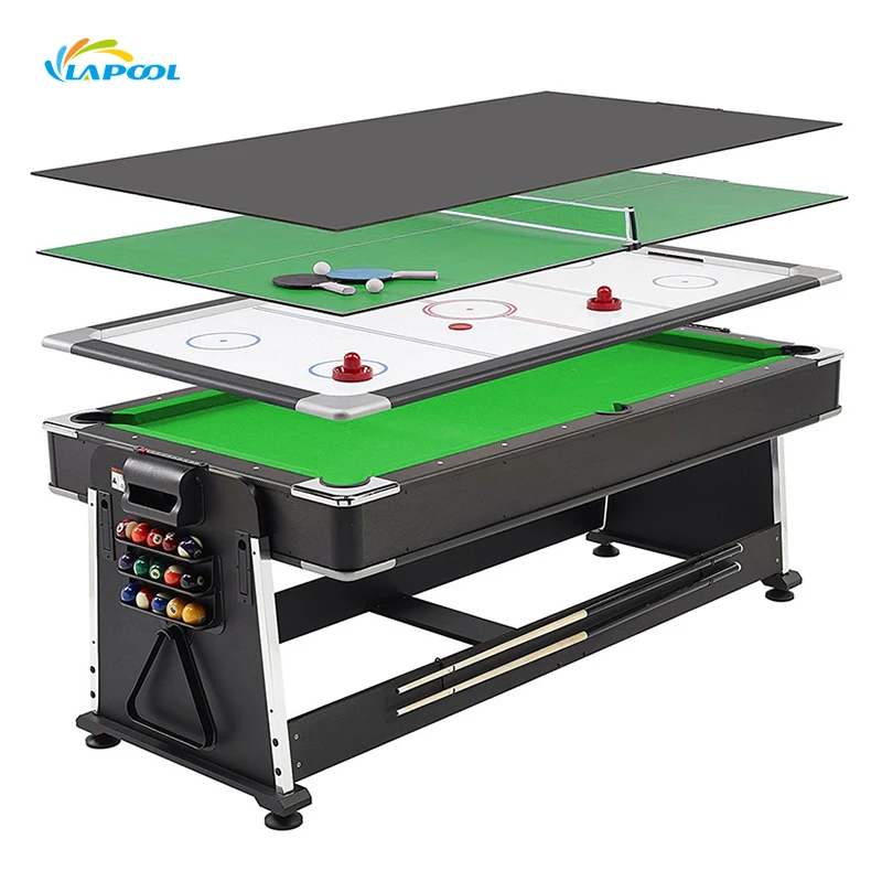 Hot Sale Commercial Indoor Sport 7ft Pool Slate Table With Pingpong And Air Hockey For Sale