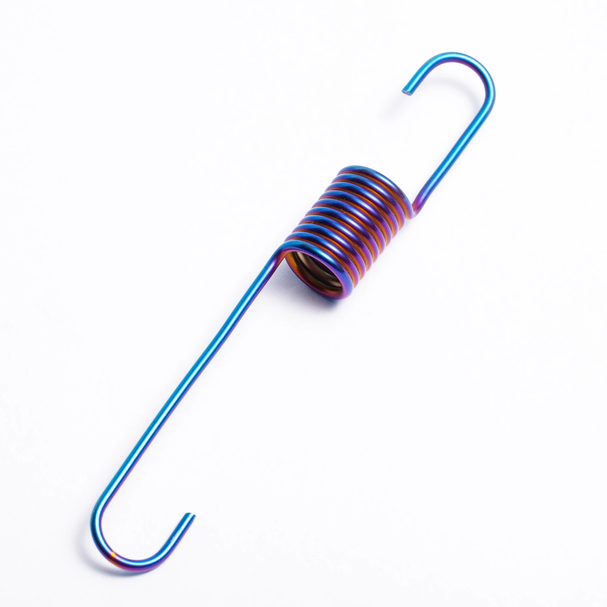 Titanium Alloy Pullback Spring Double Tension Black Coating Spiral Coil Style Motorcycle Hardware Compression/Extension/Torsion