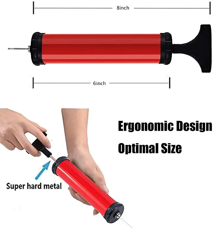 Mini Plastic Basketball/Soccer Ball Air Pump Balloon Inflator Birthday Party Ballon Hand pump